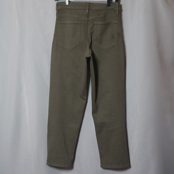 ATHLETA Women's Olive Green Flex Straight Leg Crop Jeans. Size 4 - Picture 10 of 16